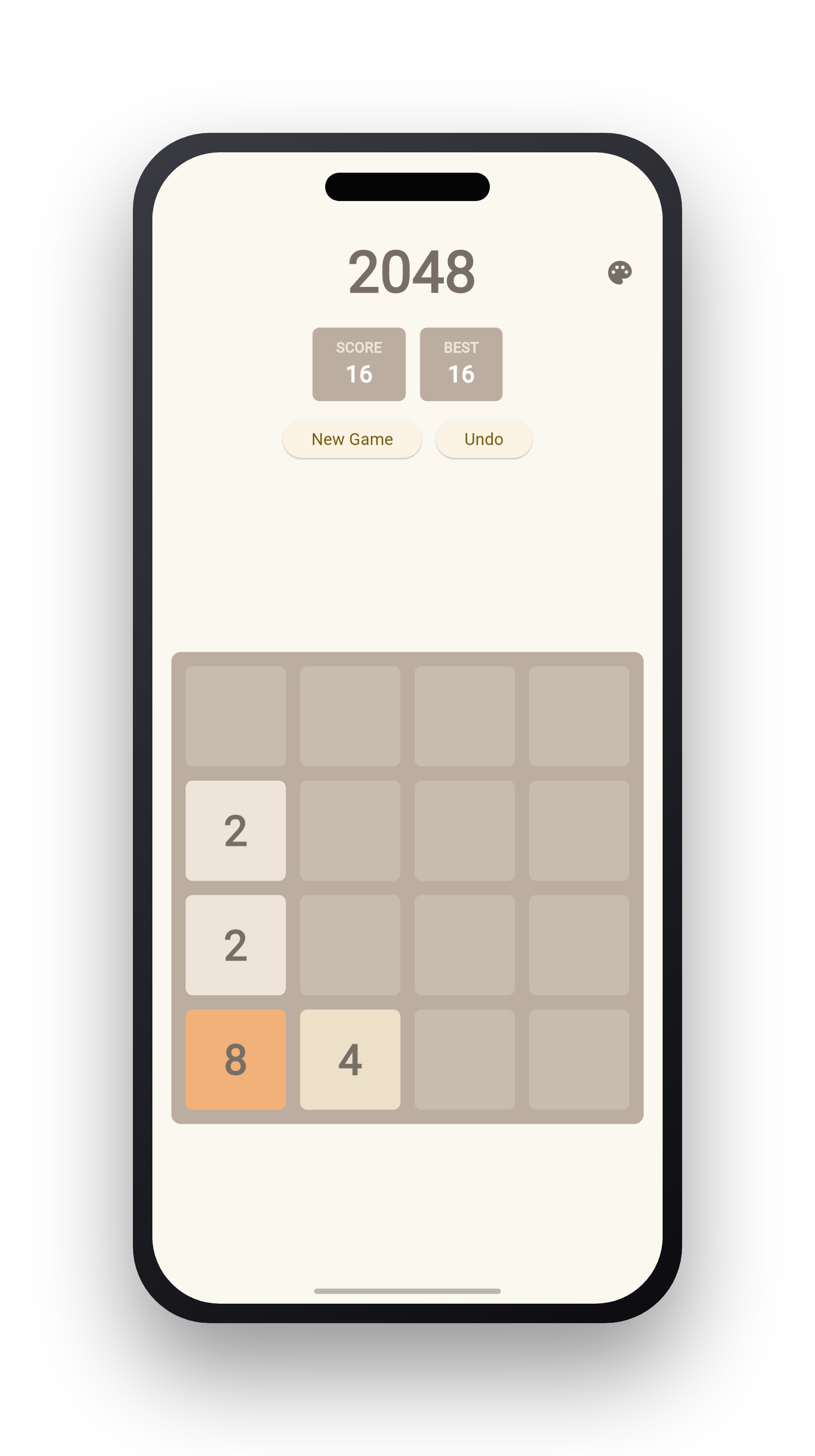2048 on iPhone — Classic theme